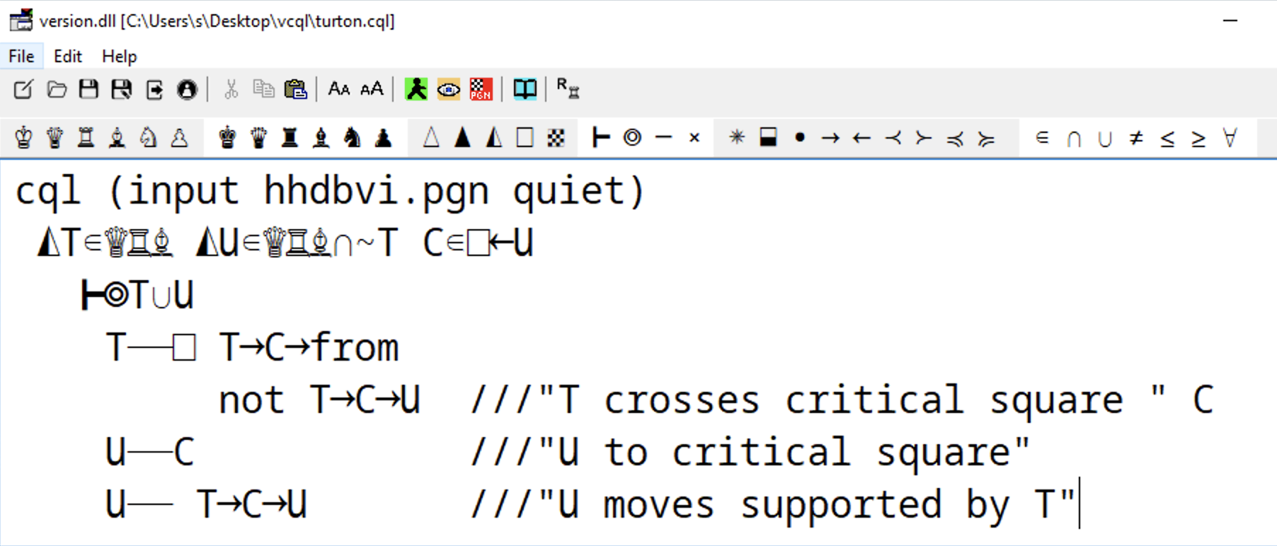 VisualCQL editor screenshot
